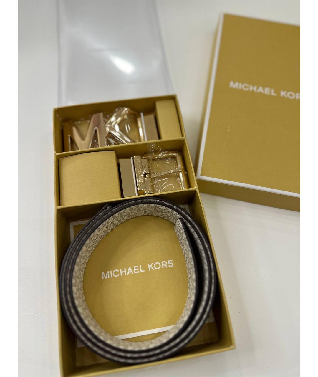 MICHAEL KORS Бежевый ремень, фото 4