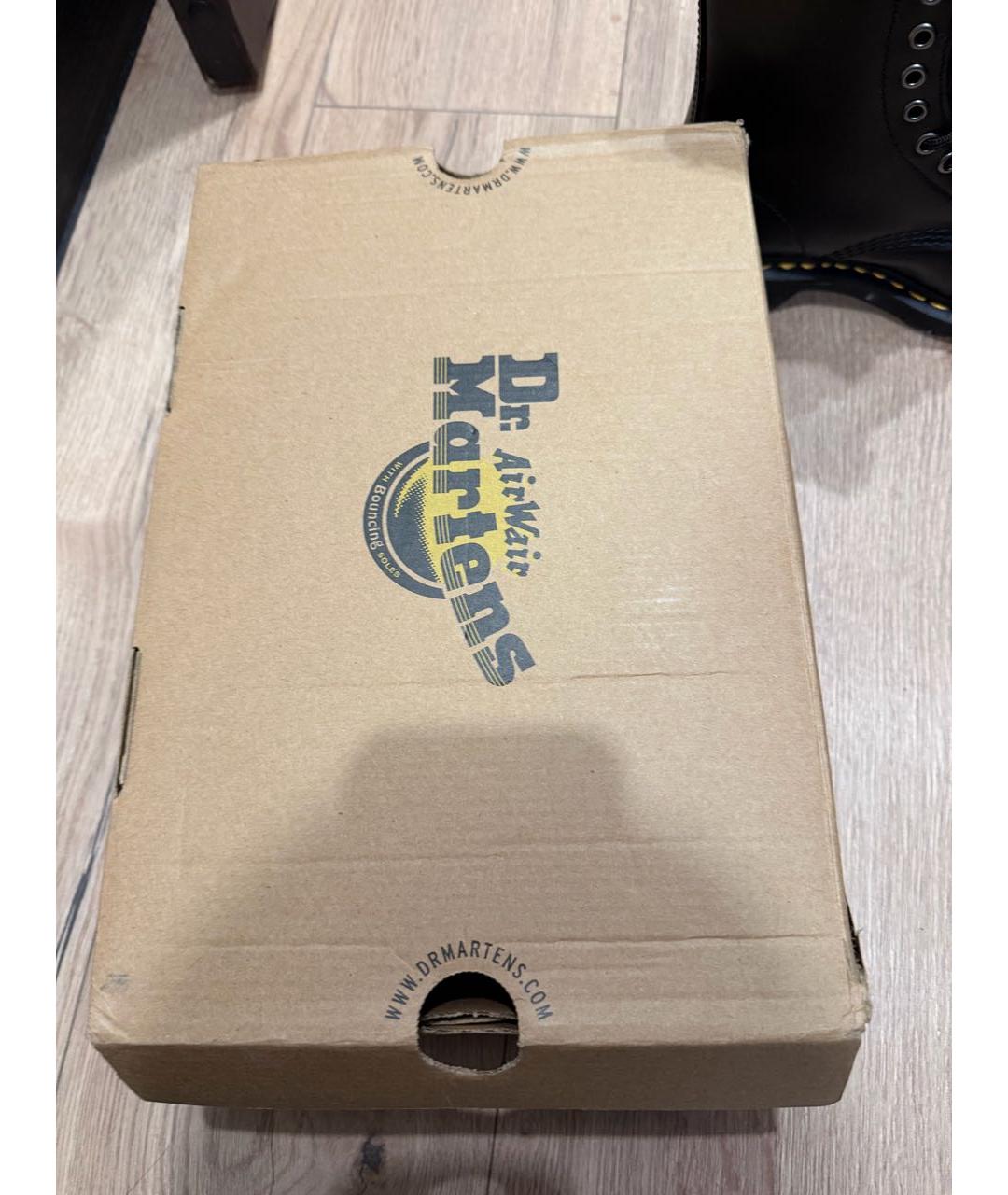 DR. MARTENS Черные кожаные ботинки, фото 6