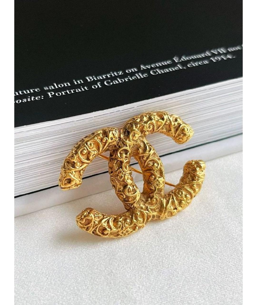 CHANEL Золотая булавка / брошь, фото 2