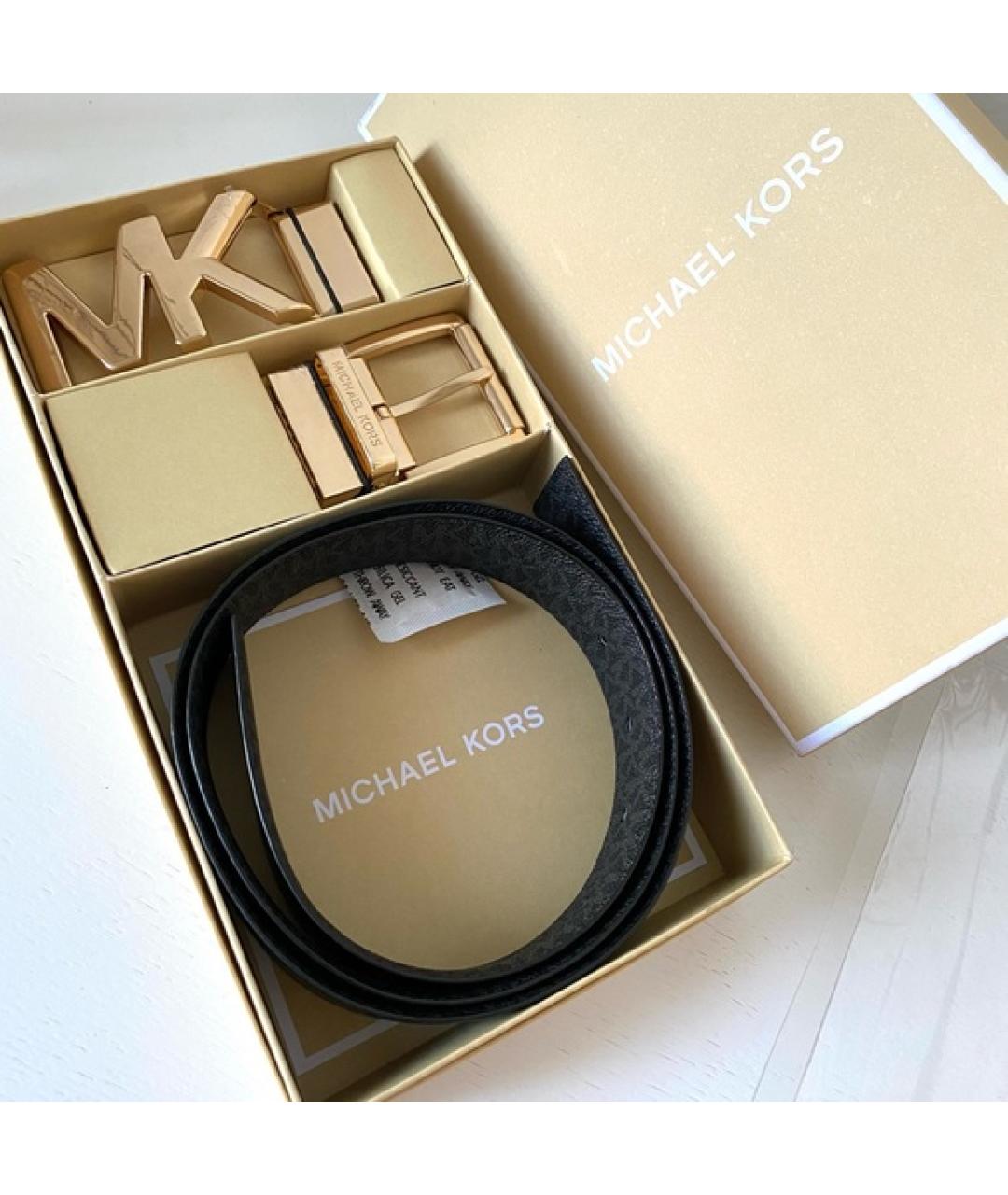 MICHAEL KORS Черный ремень, фото 2