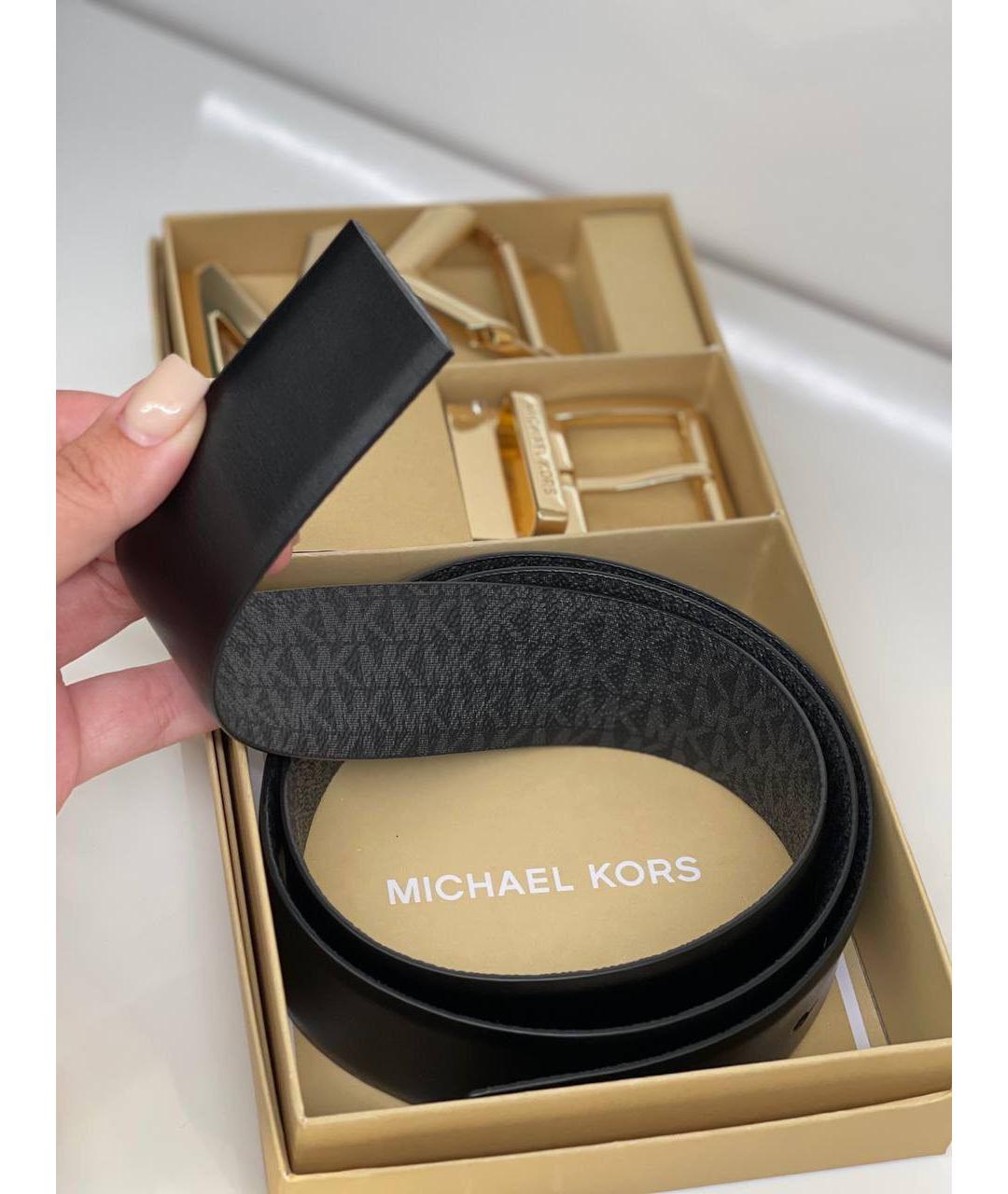 MICHAEL KORS Черный ремень, фото 6