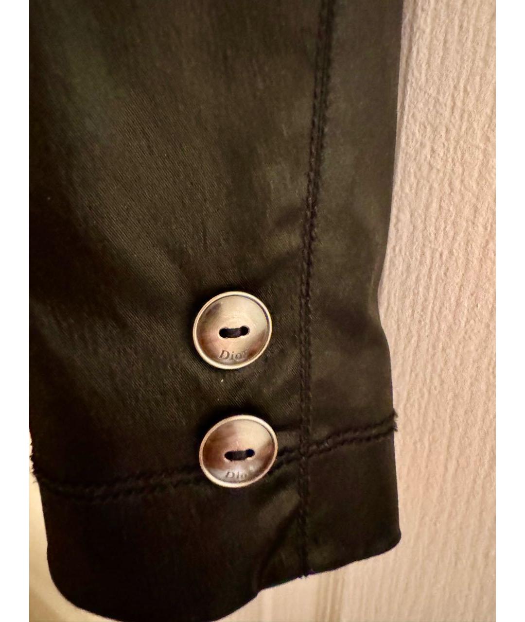 CHRISTIAN DIOR Черный ацетатный жакет/пиджак, фото 4