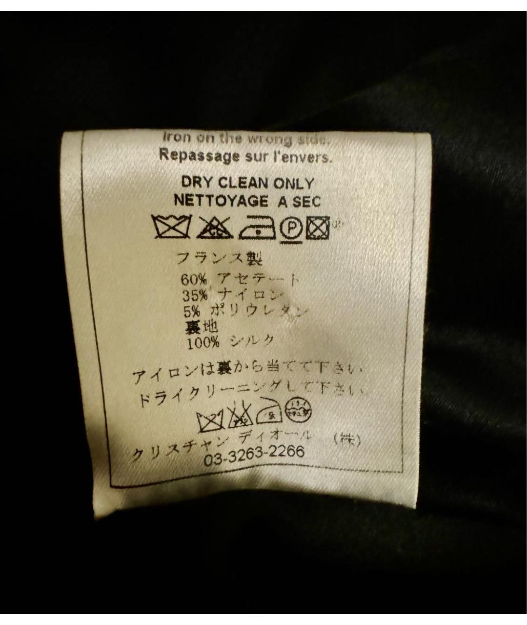 CHRISTIAN DIOR Черный ацетатный жакет/пиджак, фото 6