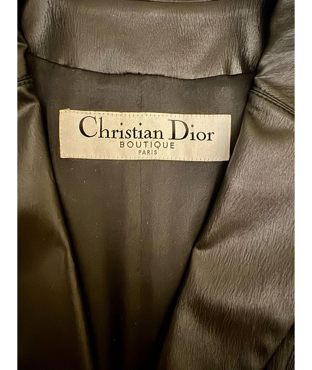 CHRISTIAN DIOR Черный ацетатный жакет/пиджак, фото 5