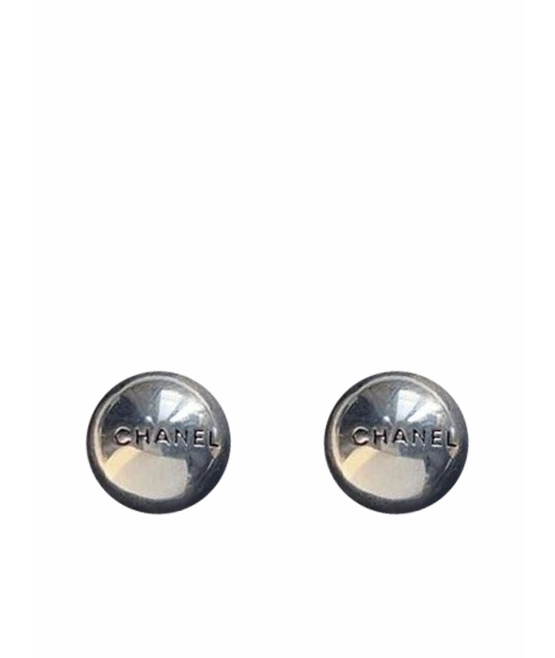 CHANEL Серебряные серьги, фото 1