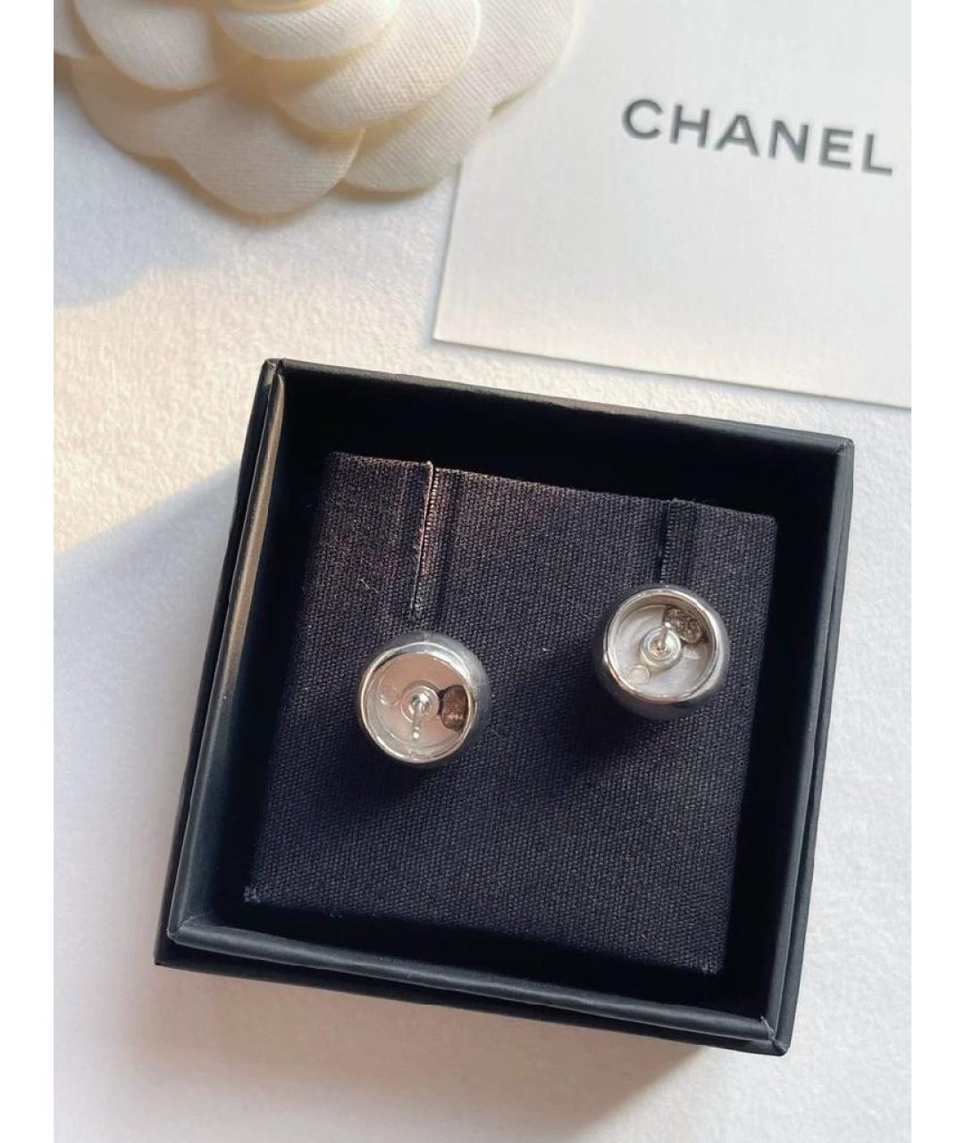CHANEL Серебряные серьги, фото 3