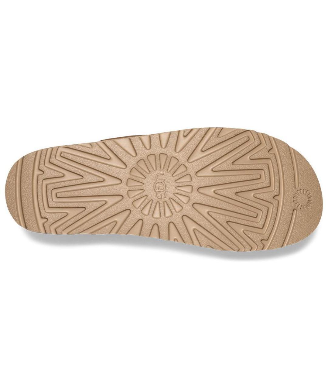 UGG AUSTRALIA Бежевые нубуковые мюли, фото 5