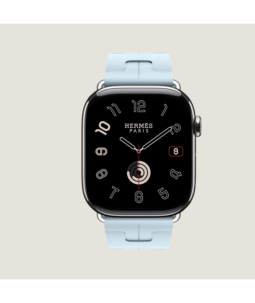 HERMES Серые титановые часы, фото 2