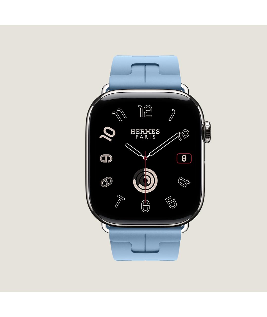 HERMES Серые титановые часы, фото 2