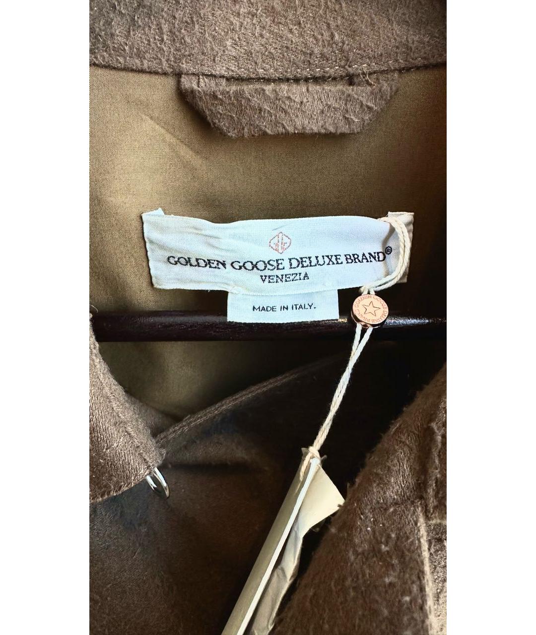 GOLDEN GOOSE DELUXE BRAND Коричневое пальто, фото 4