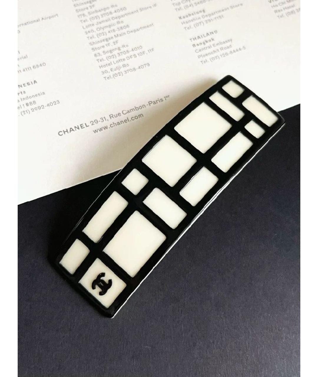 CHANEL Белая заколка, фото 6