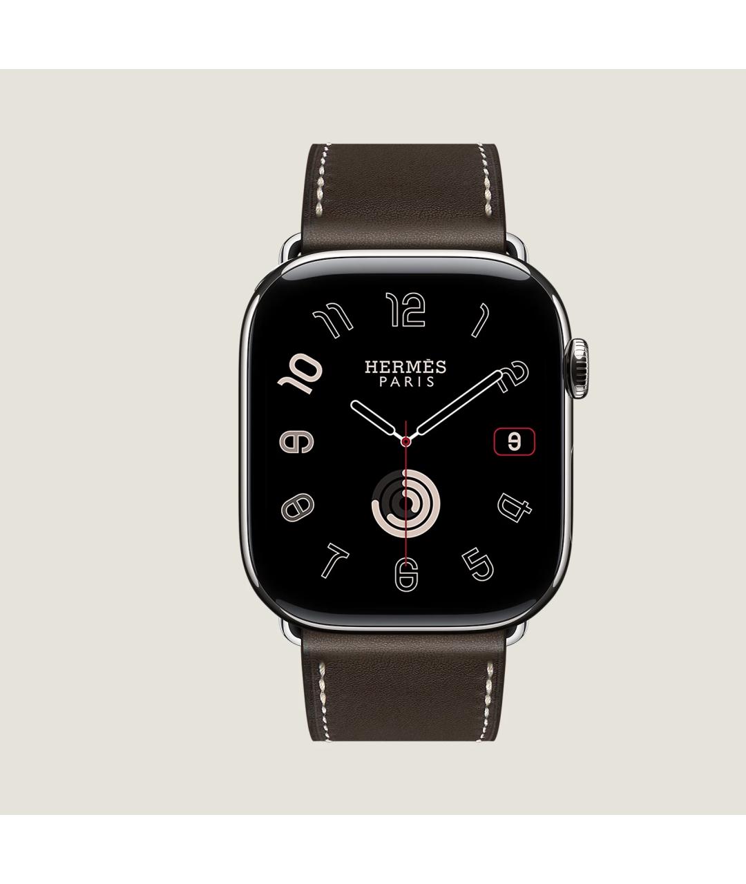 HERMES Серые титановые часы, фото 2