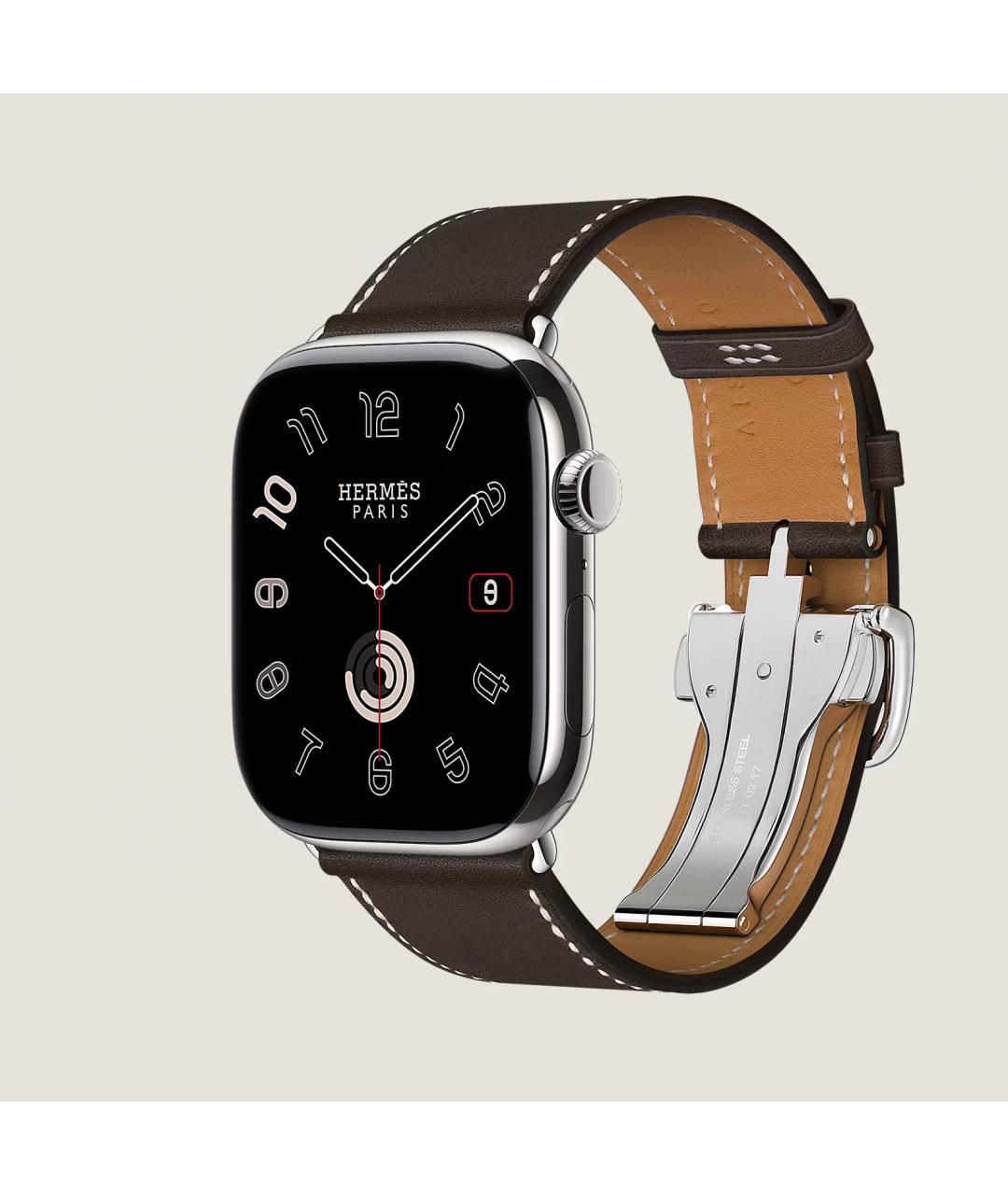 HERMES Серые титановые часы, фото 3