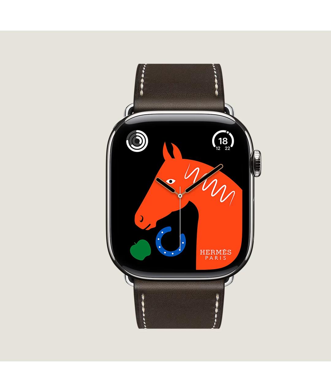 HERMES Серые титановые часы, фото 5