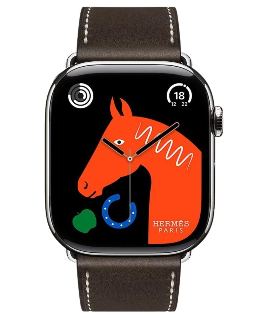 HERMES Серые титановые часы, фото 1