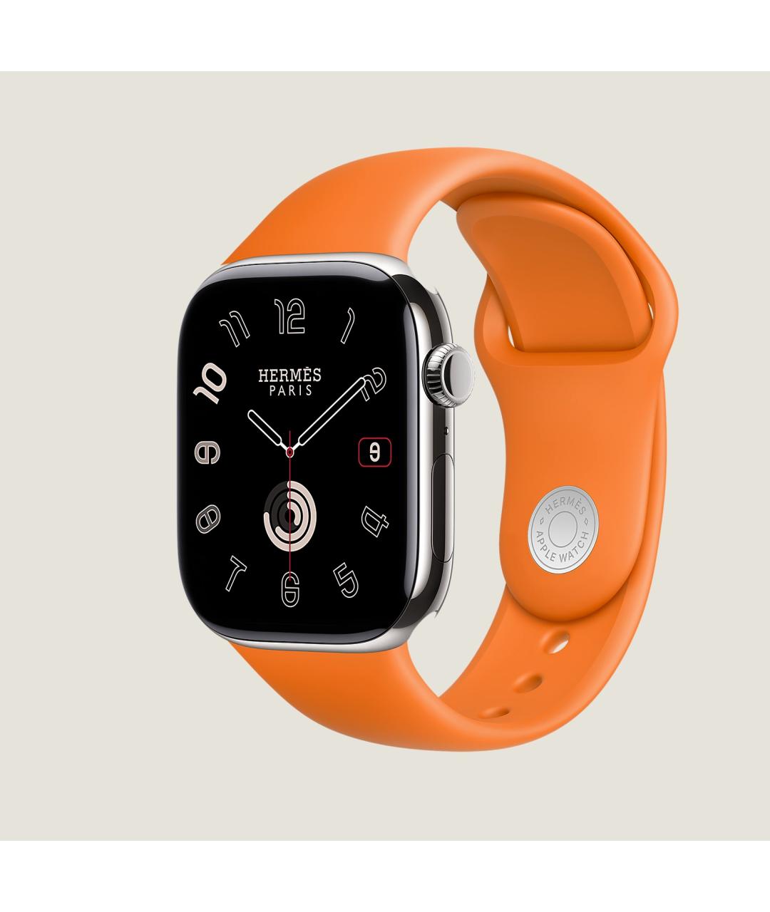 HERMES Серые титановые часы, фото 4