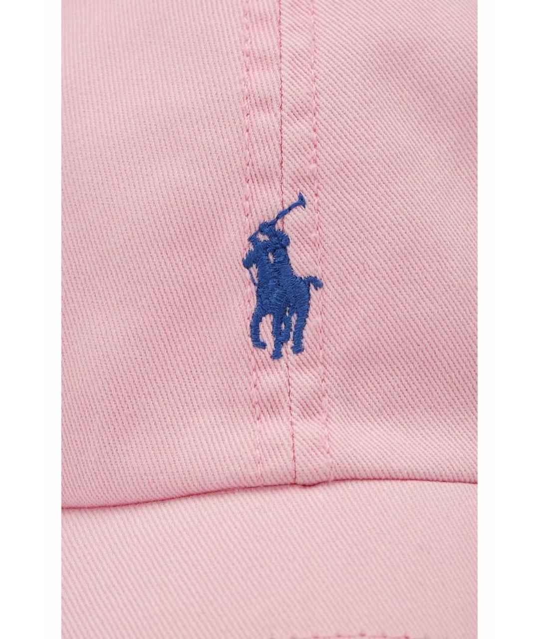 POLO RALPH LAUREN Розовая хлопковая кепка, фото 3