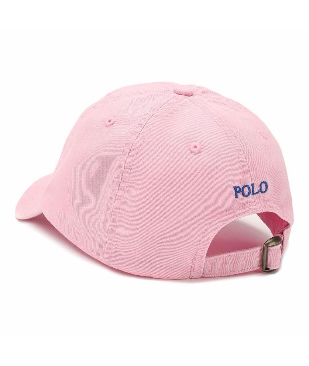 POLO RALPH LAUREN Розовая хлопковая кепка, фото 2