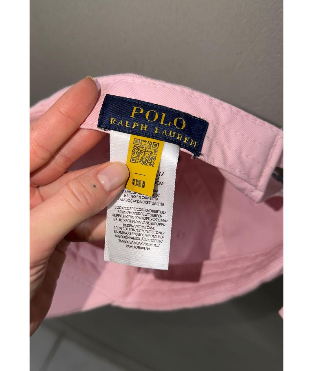 POLO RALPH LAUREN Розовая хлопковая кепка, фото 4