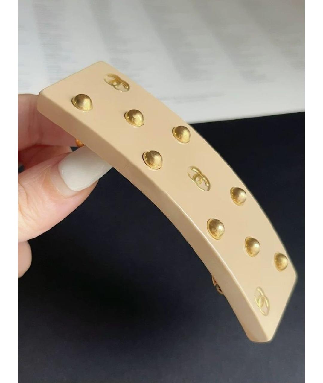 CHANEL Золотая заколка, фото 2