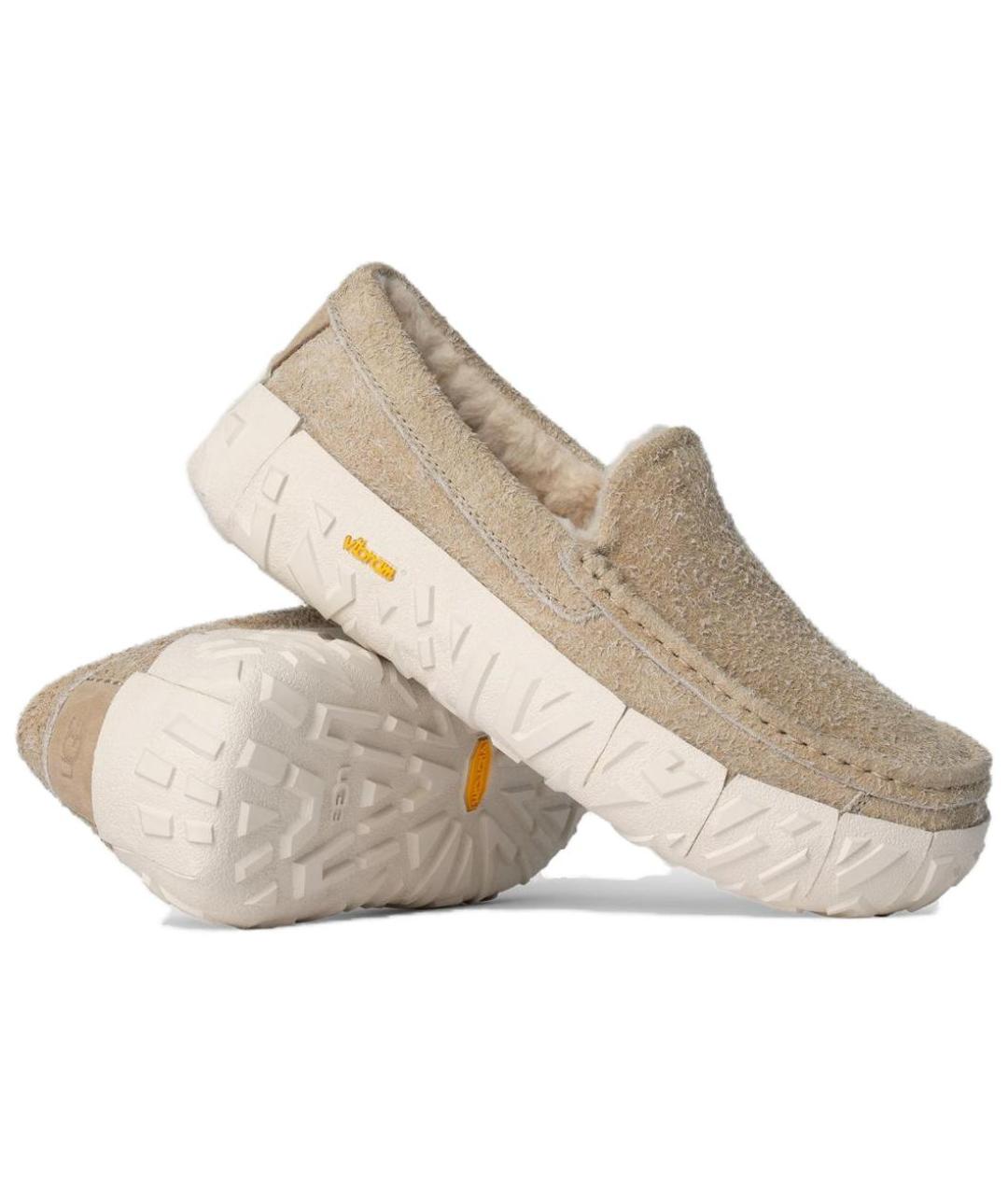 UGG AUSTRALIA Бежевые лоферы, фото 3