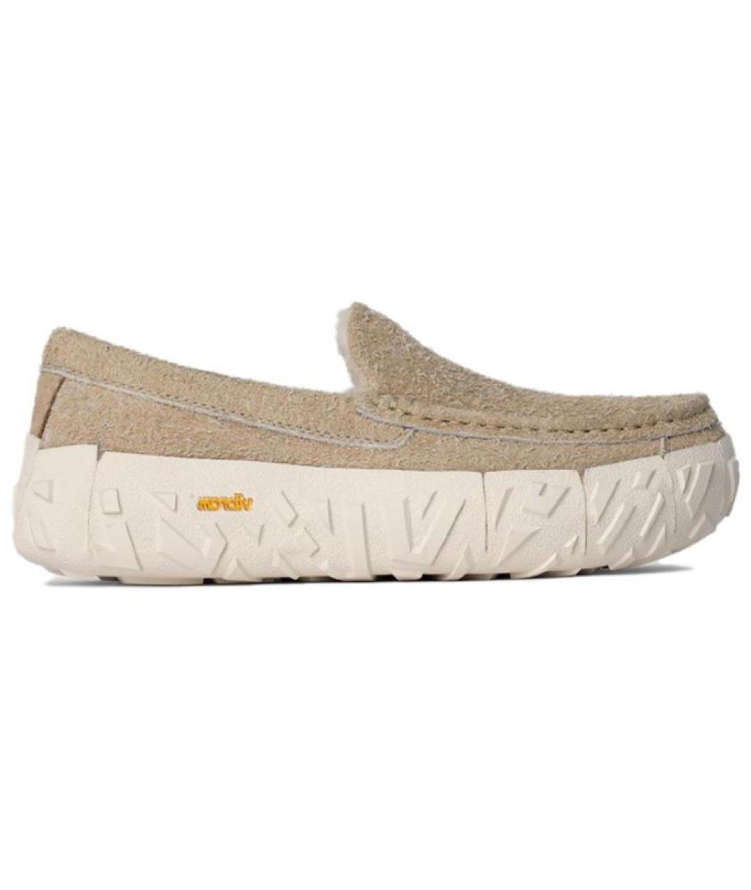 UGG AUSTRALIA Бежевые лоферы, фото 1