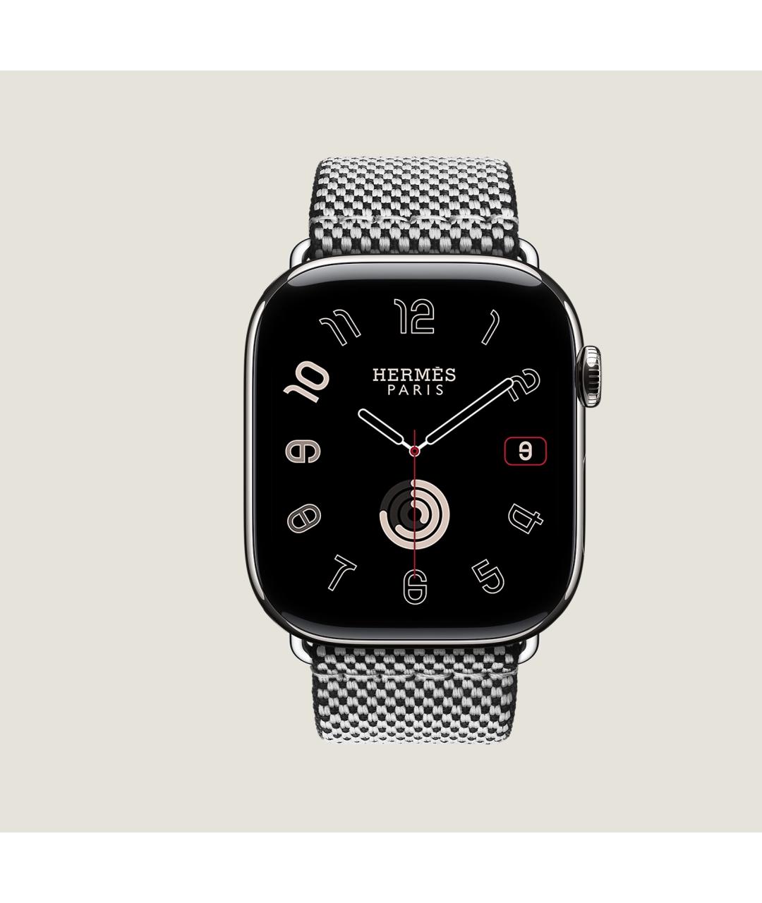 HERMES Серые титановые часы, фото 2