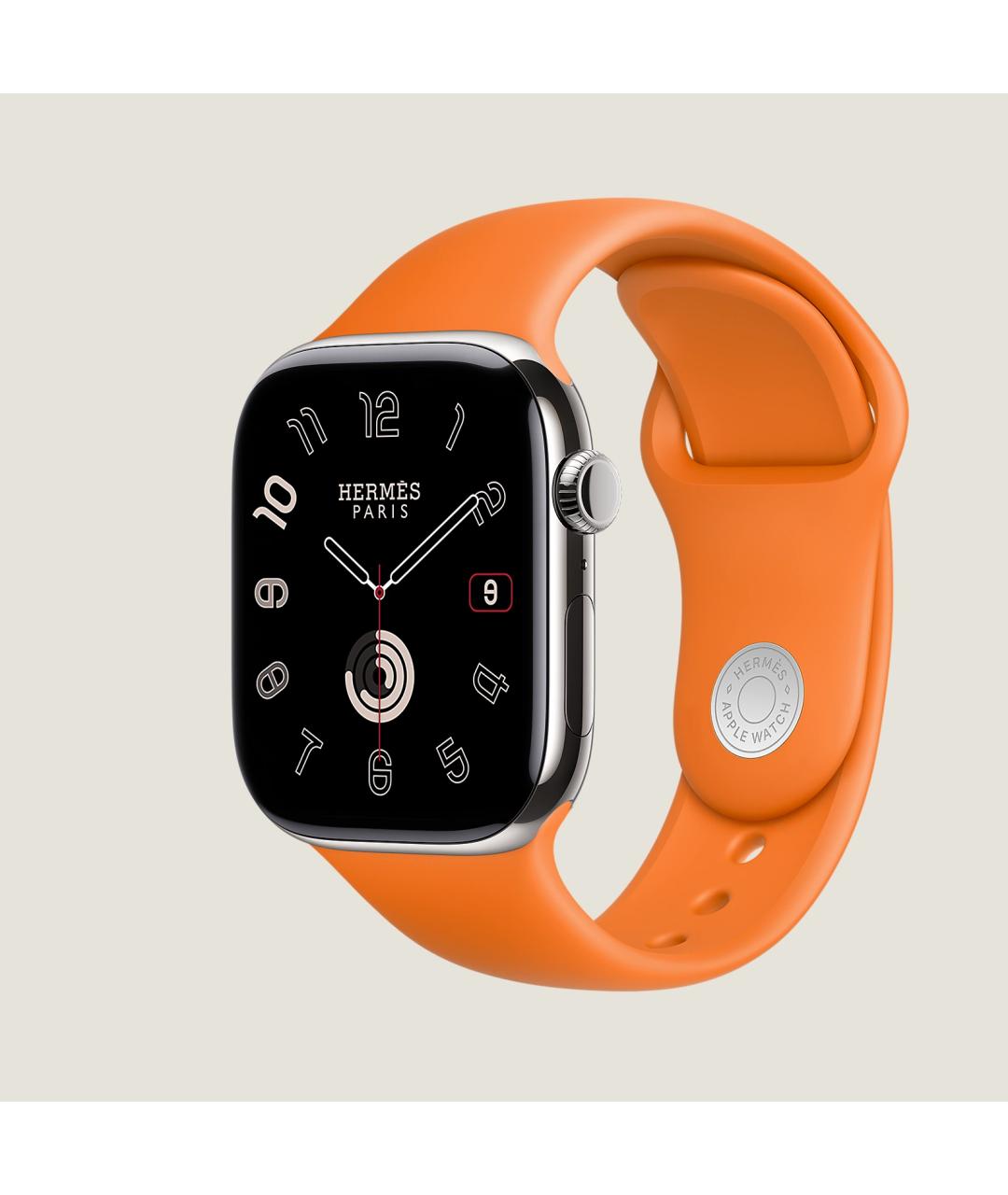 HERMES Серые титановые часы, фото 4