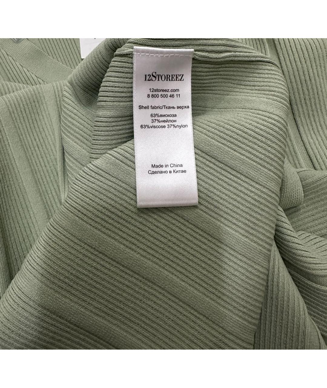 12 STOREEZ Зеленые вискозное повседневное платье, фото 8