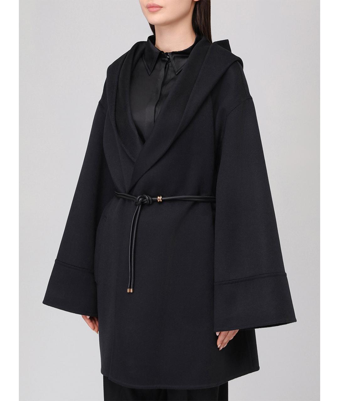 AGNONA Черное кашемировое пальто, фото 4
