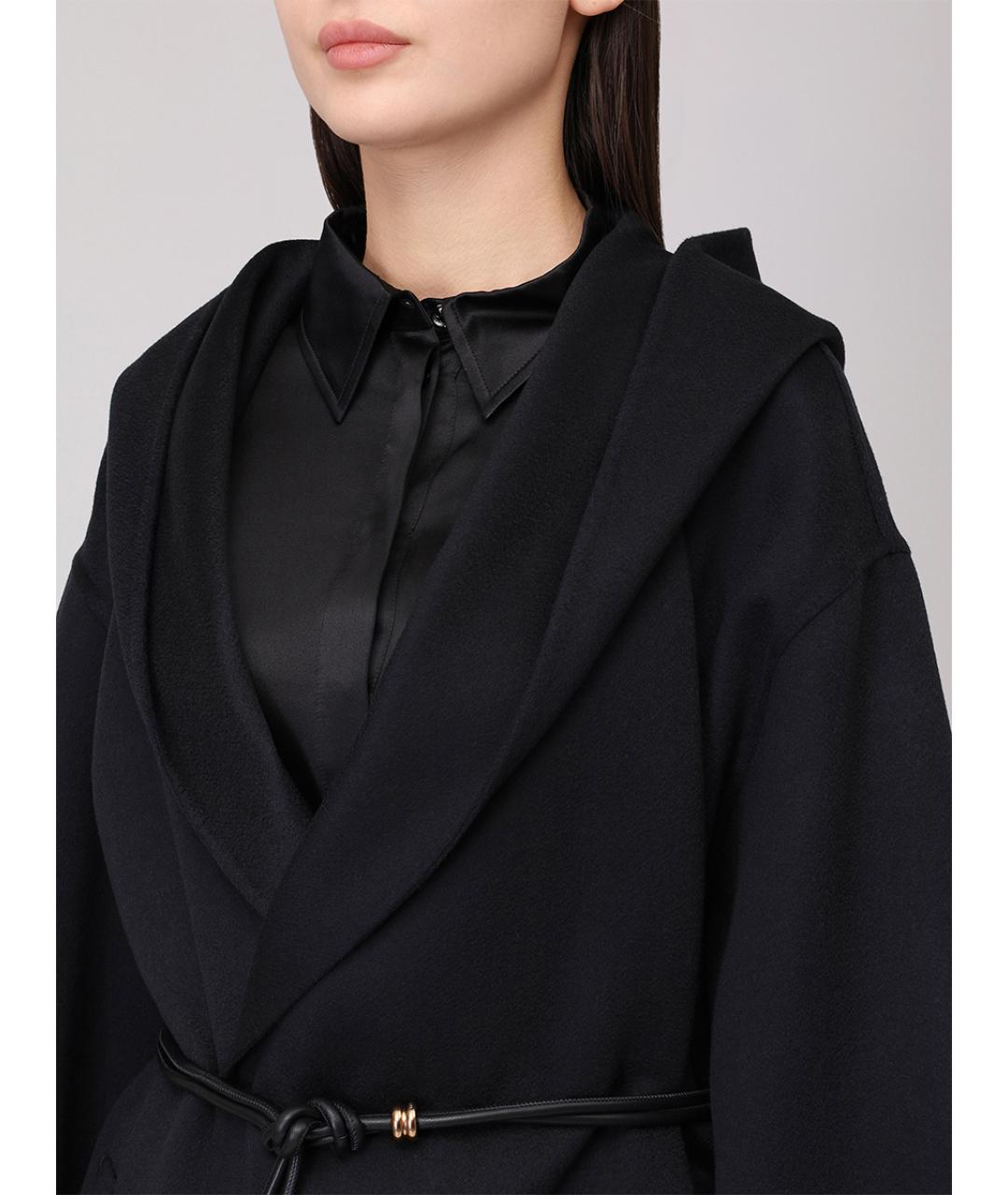 AGNONA Черное кашемировое пальто, фото 5