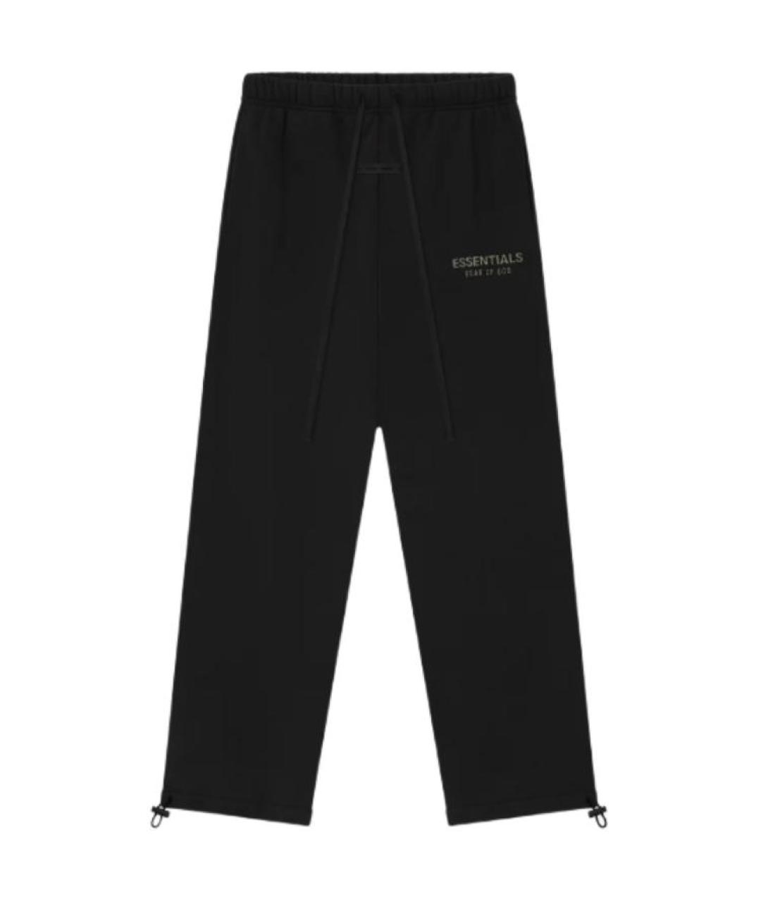 FEAR OF GOD ESSENTIALS Черные хлопковые повседневные брюки, фото 1