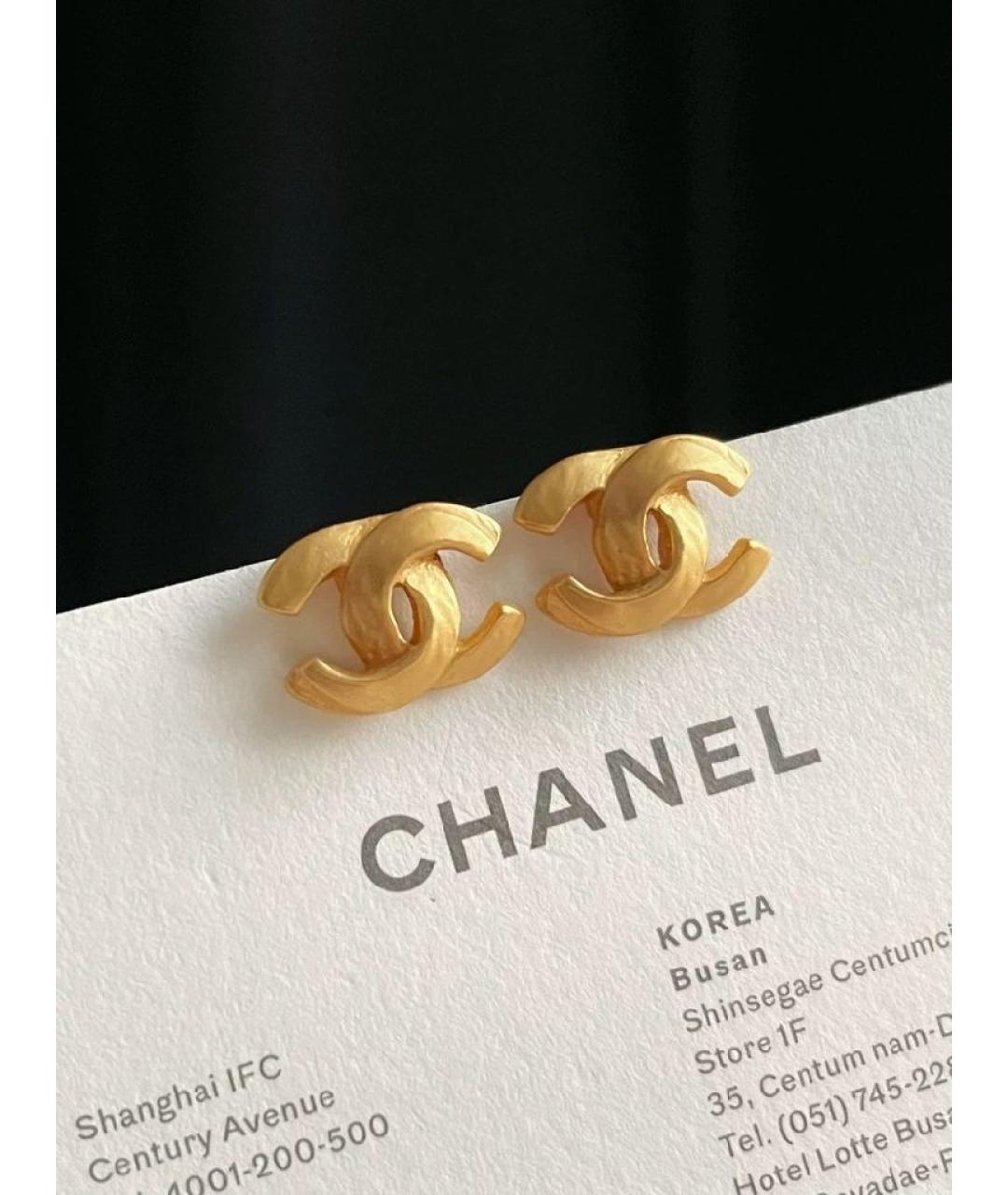 CHANEL Золотые клипсы, фото 4