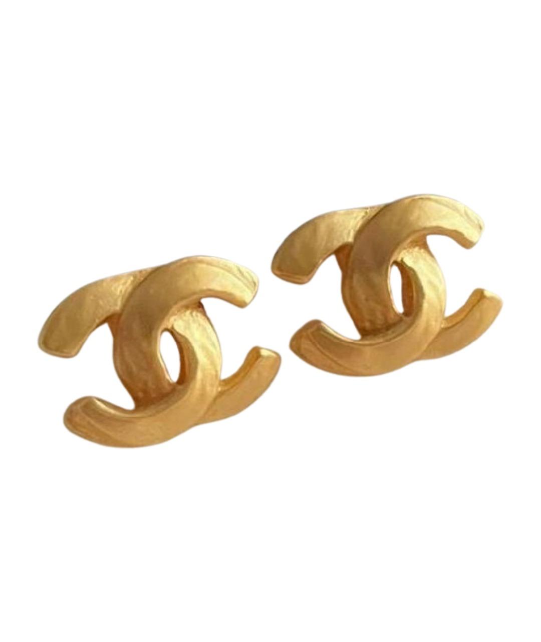 CHANEL Золотые клипсы, фото 1