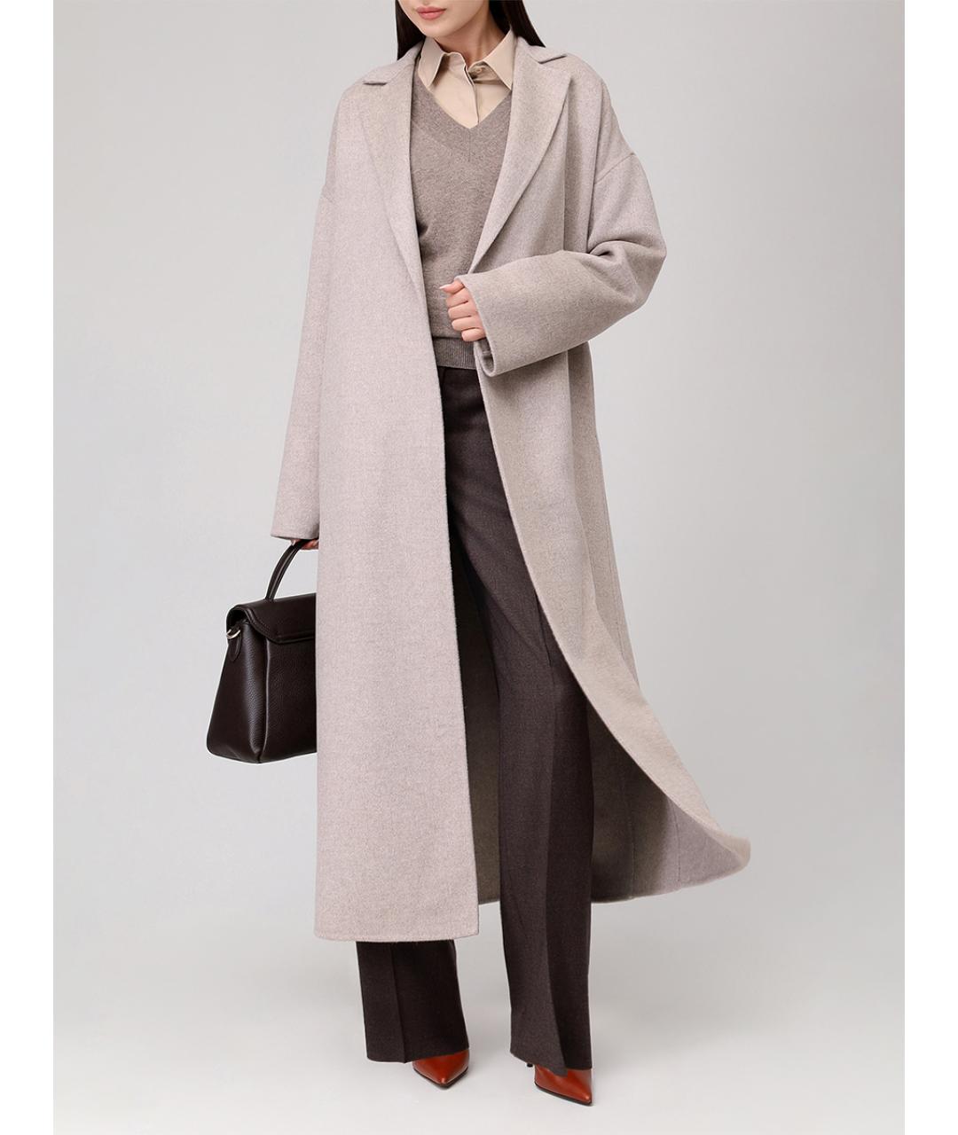 AGNONA Серое пальто, фото 2