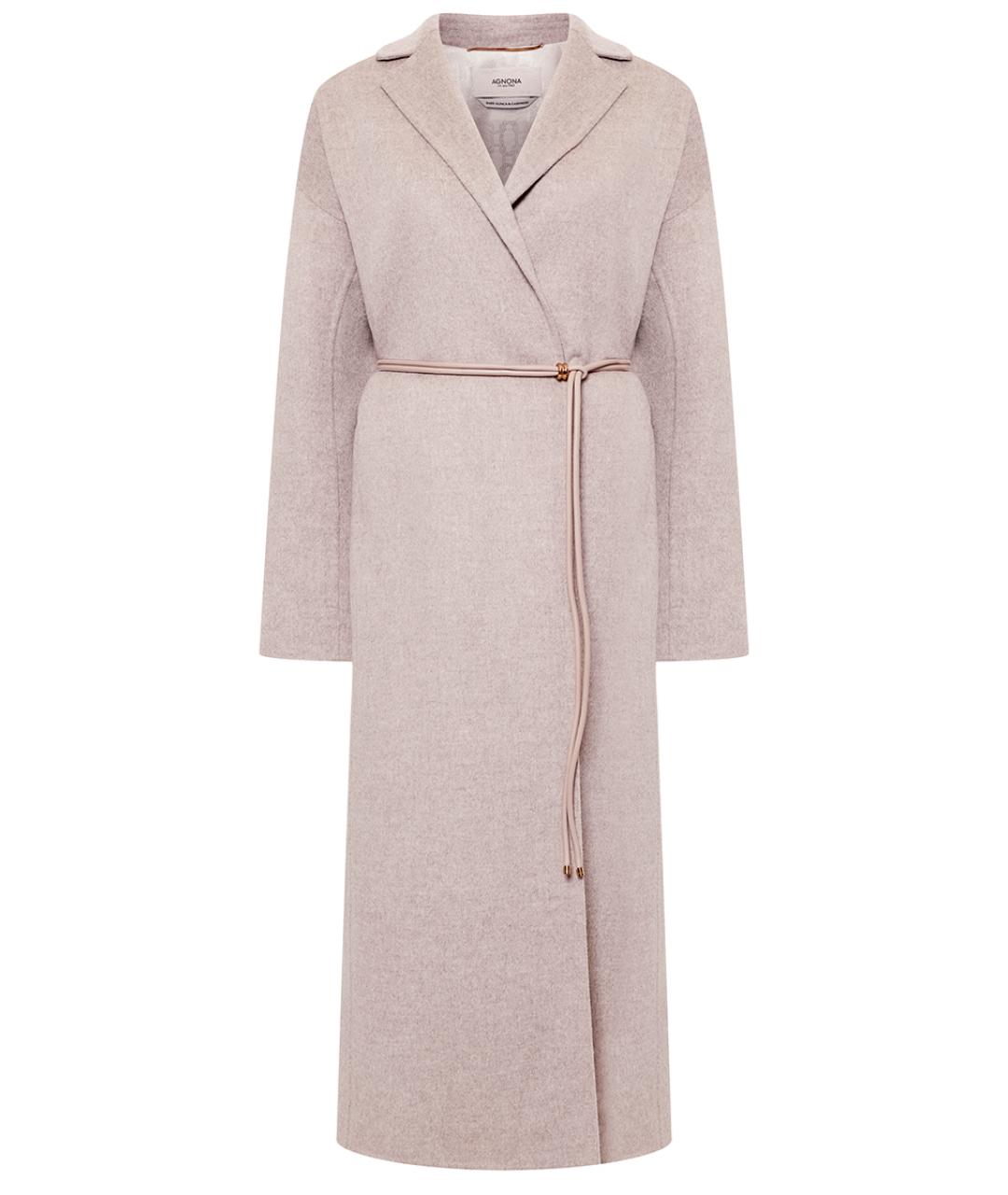 AGNONA Серое пальто, фото 1