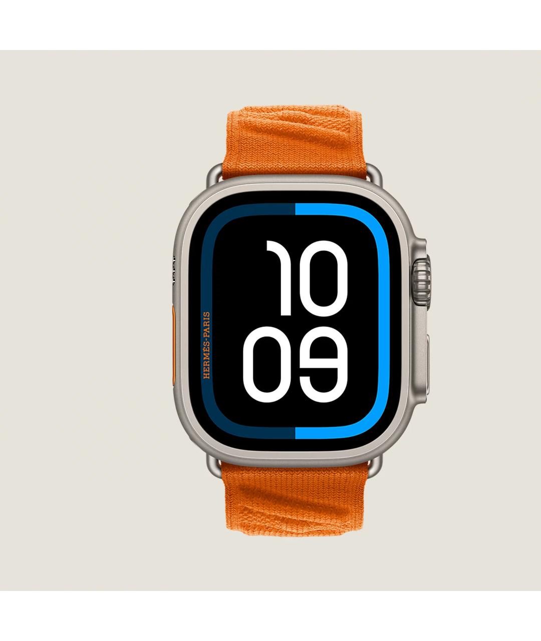 HERMES Серые титановые часы, фото 4