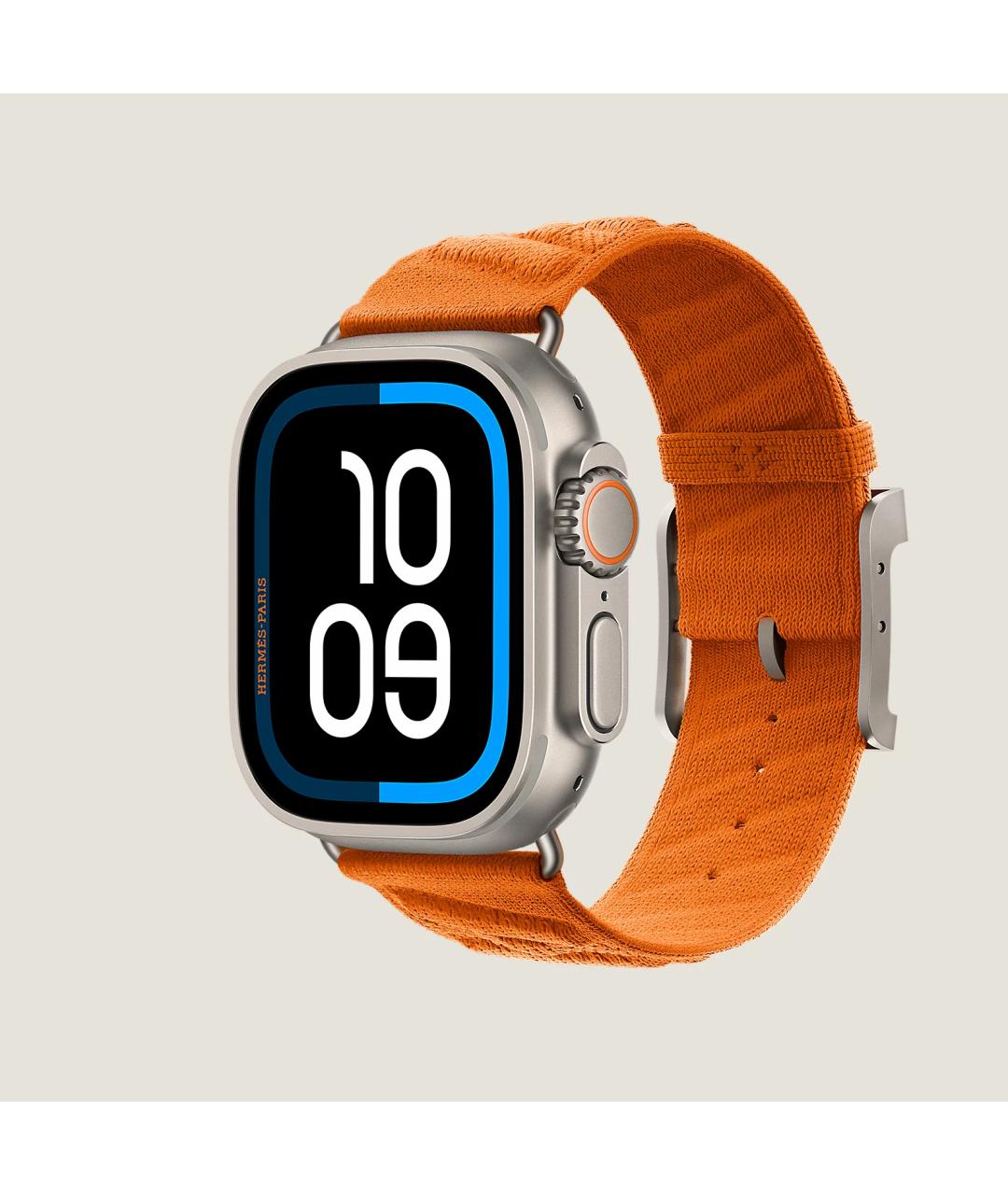 HERMES Серые титановые часы, фото 2