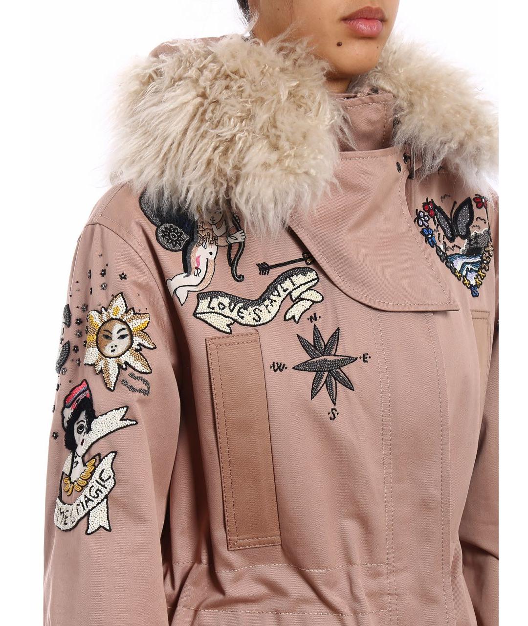 VALENTINO Розовая хлопковая парка, фото 4