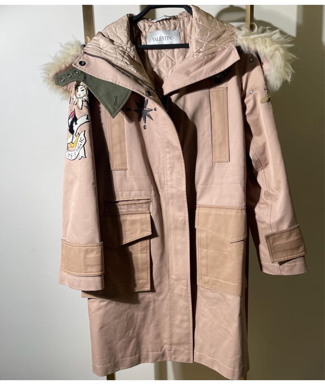 VALENTINO Розовая хлопковая парка, фото 2