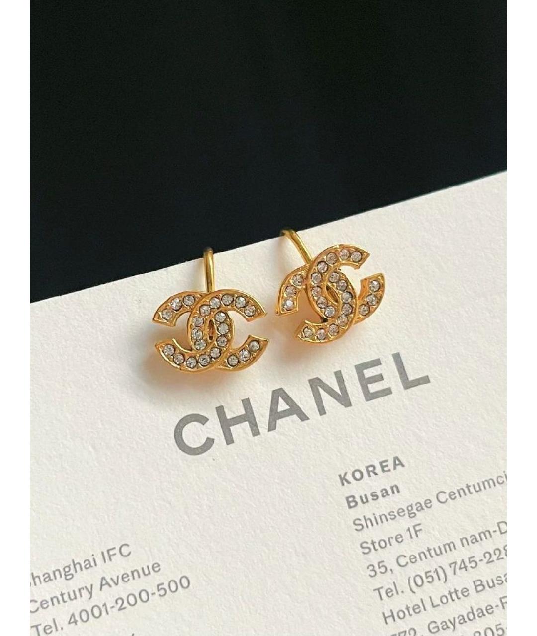 CHANEL Золотые клипсы, фото 4