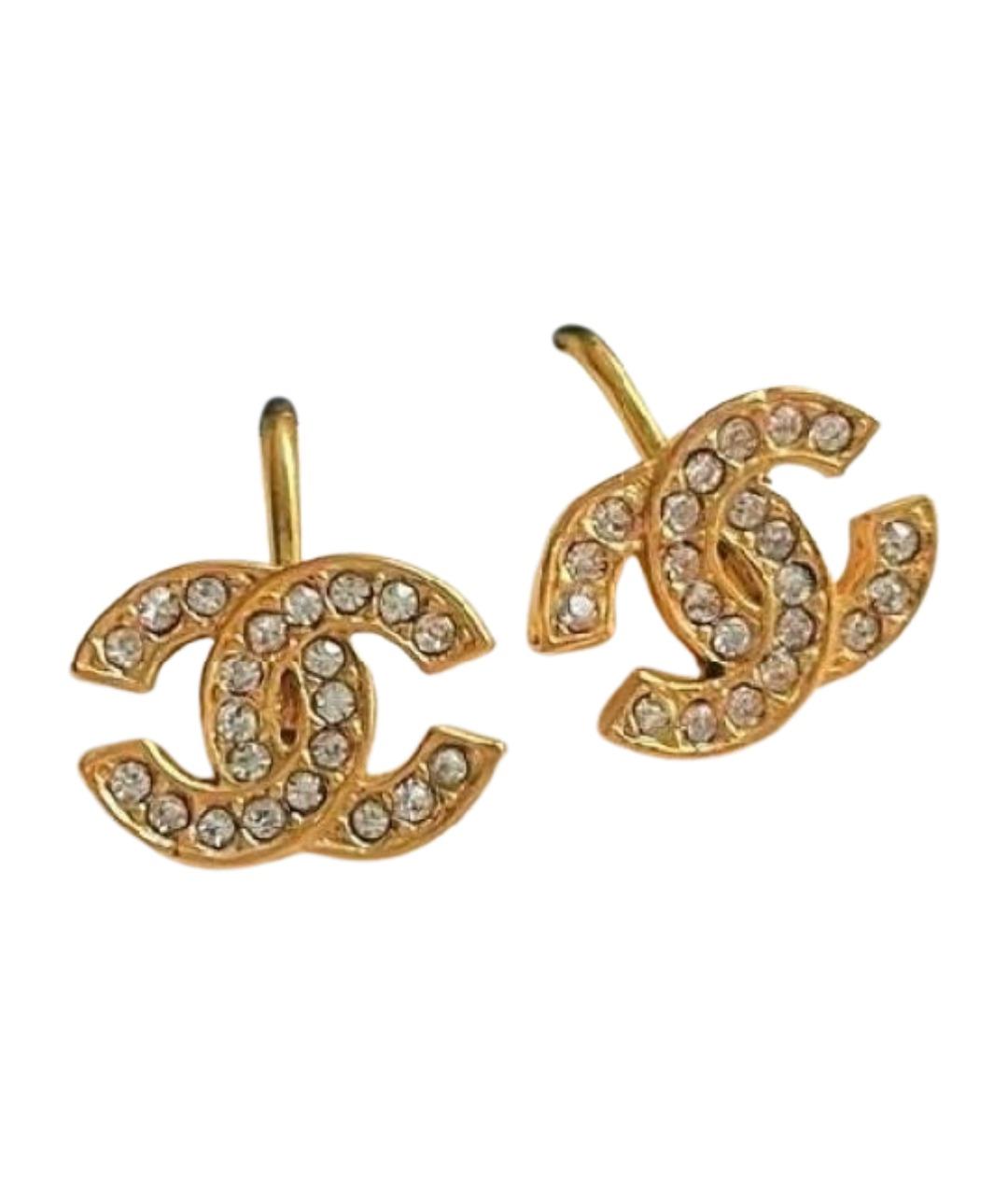 CHANEL Золотые клипсы, фото 1