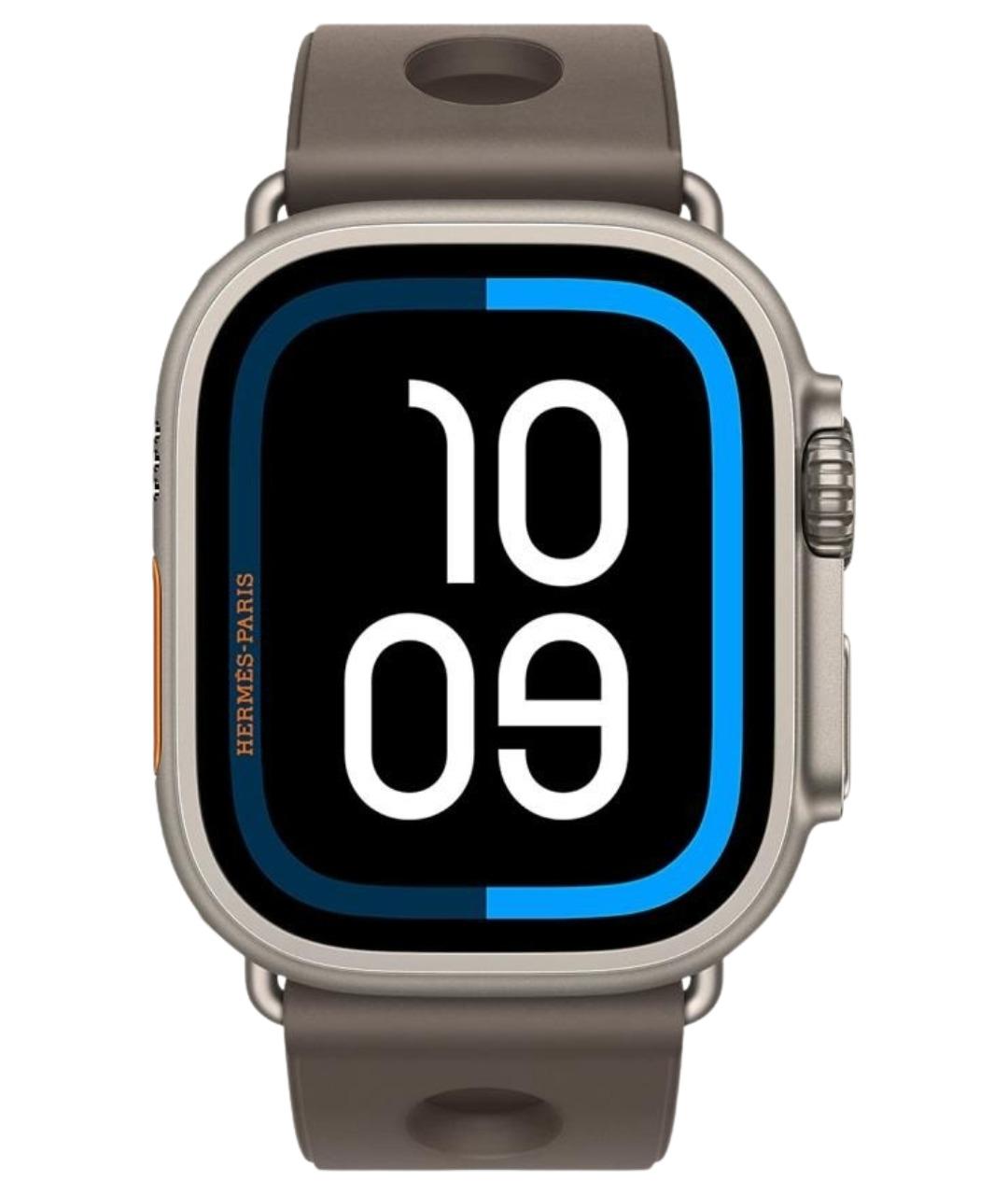 HERMES Серые титановые часы, фото 1