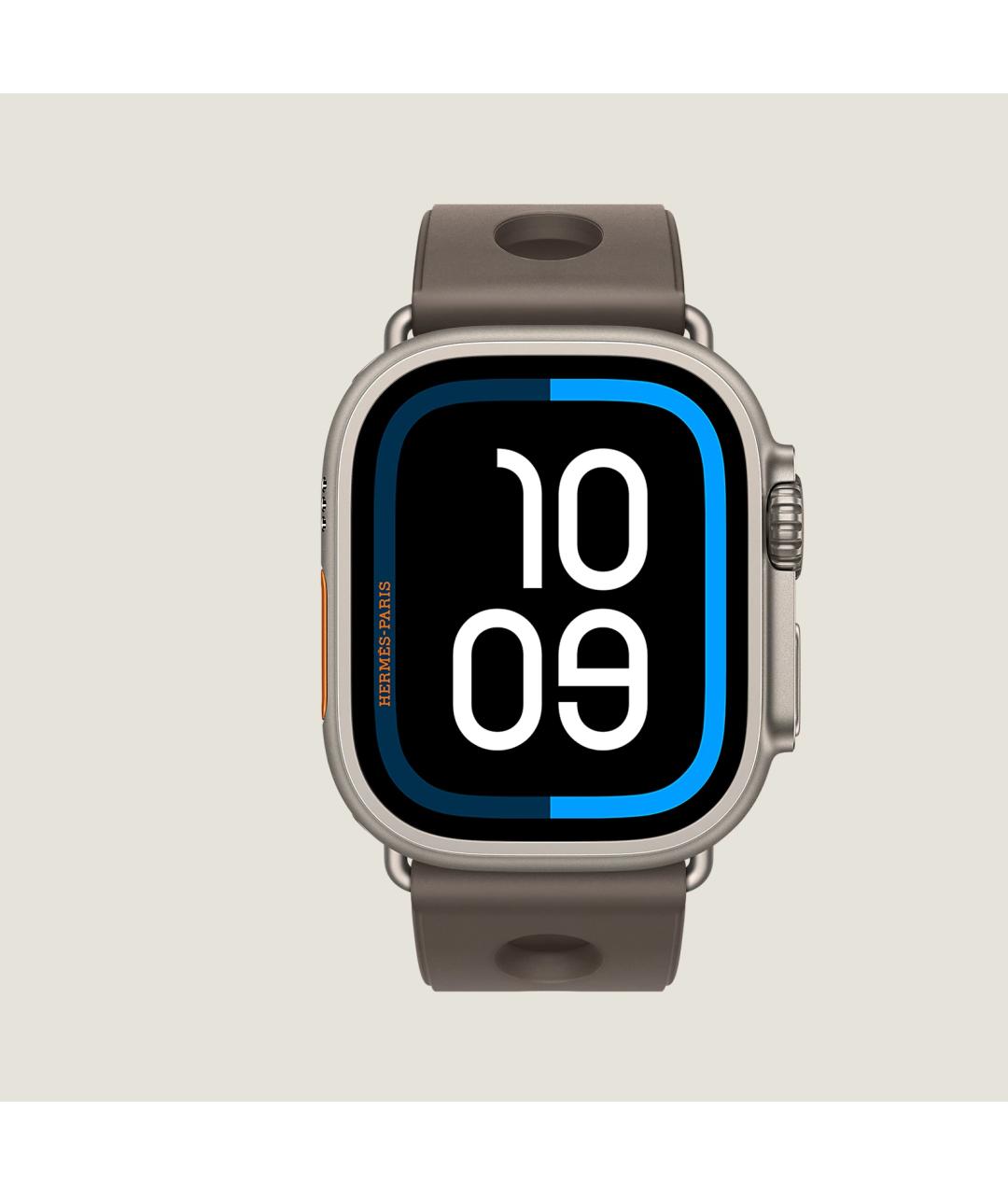 HERMES Серые титановые часы, фото 4