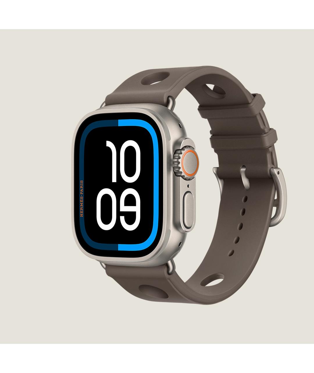 HERMES Серые титановые часы, фото 2