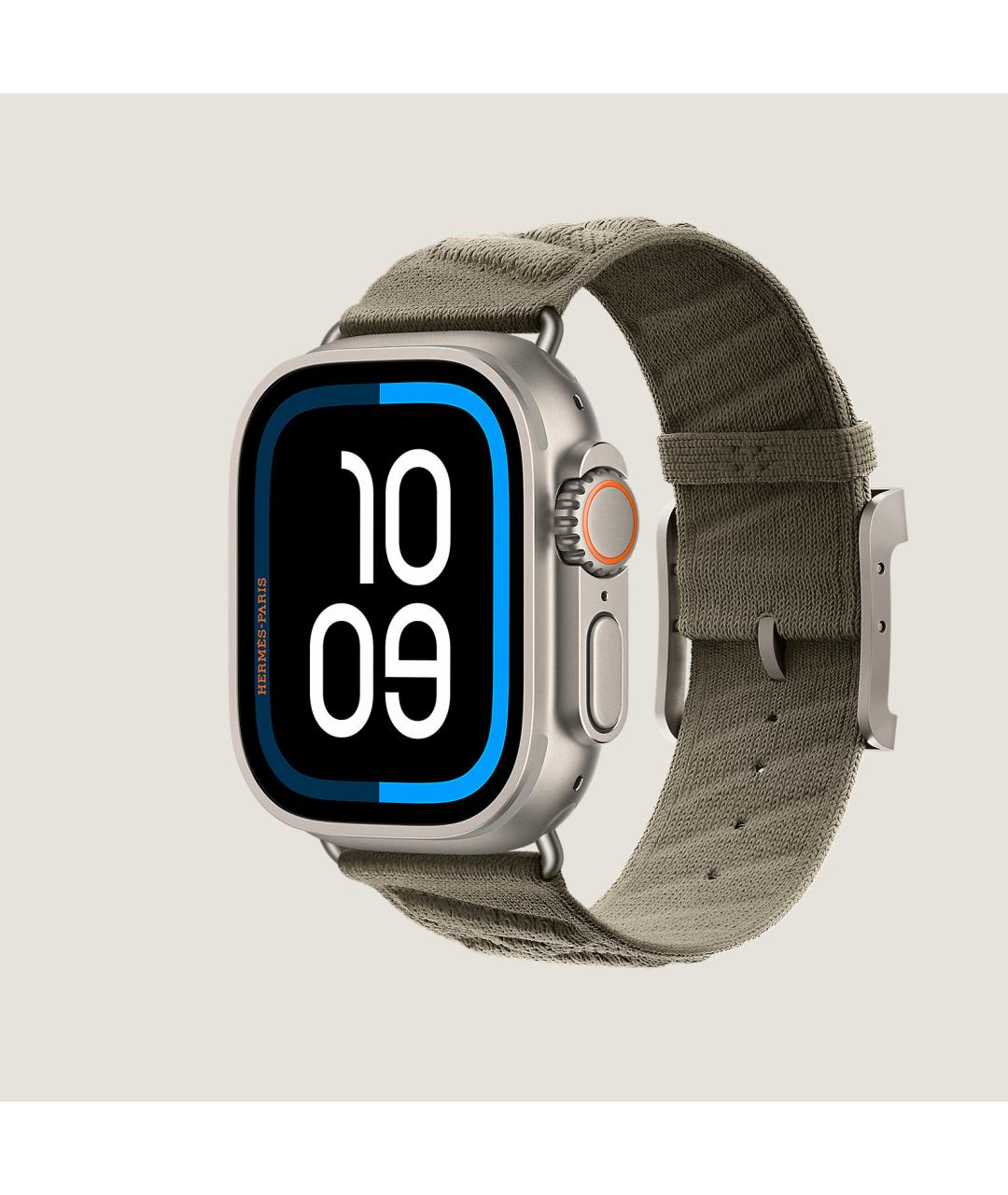 HERMES Серые титановые часы, фото 2