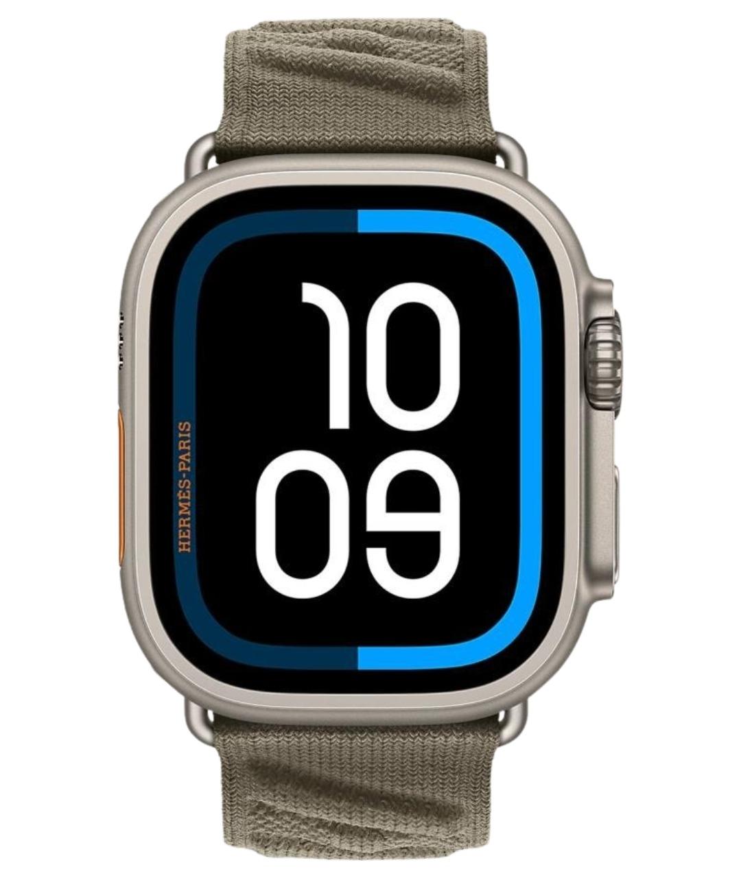 HERMES Серые титановые часы, фото 1