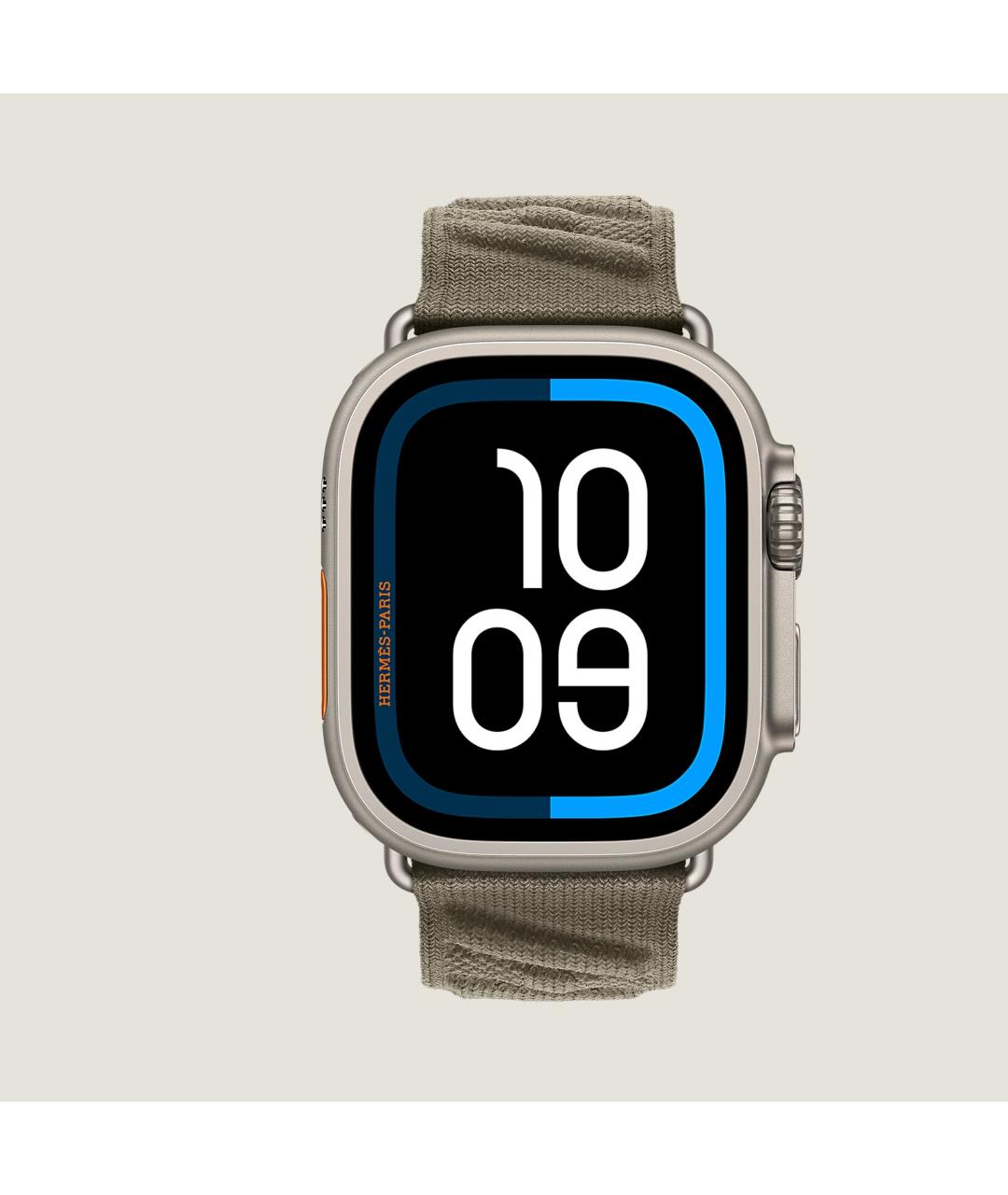 HERMES Серые титановые часы, фото 4