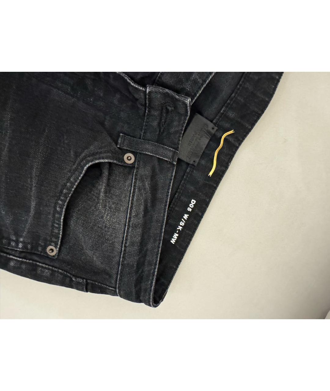 SAINT LAURENT Синие хлопковые прямые джинсы, фото 3