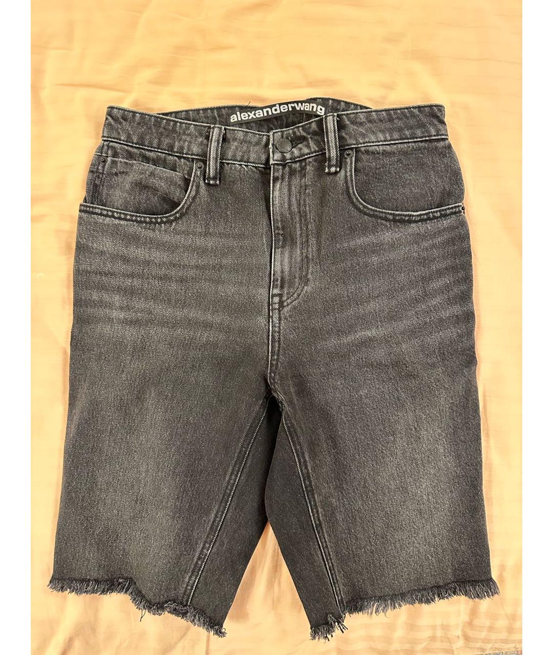 ALEXANDER WANG Черные деним шорты, фото 6